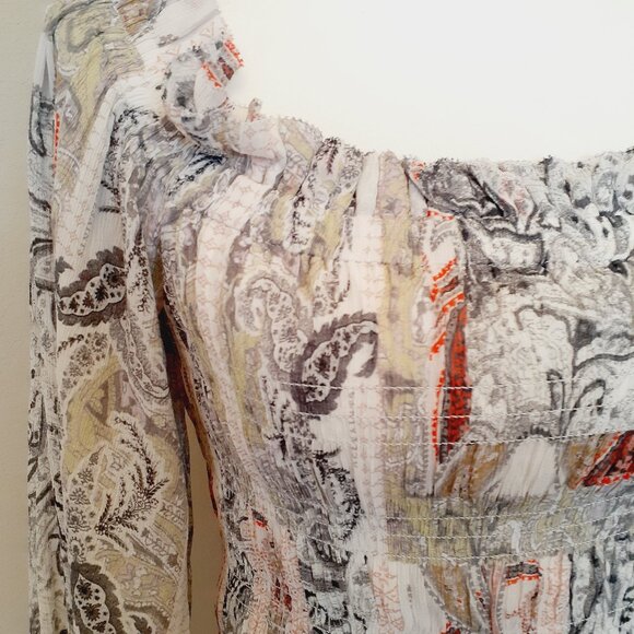 All Saint Lara Makutu Smocke Blouse - Picture 8 of 16